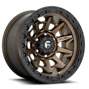 Fuel Covert Wheel D696 Bronze w/black lip